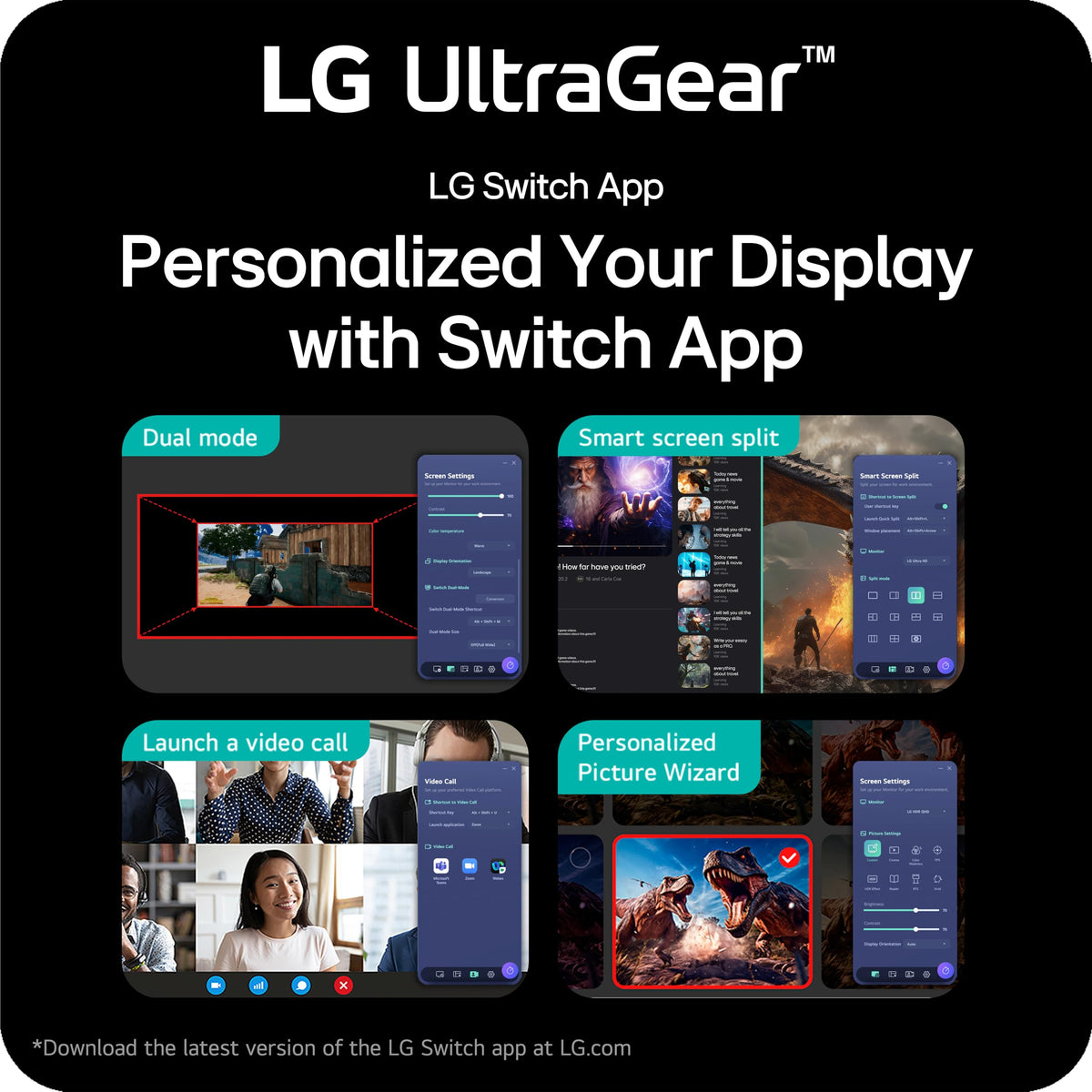 LG 27G850A-B Ultragear G-SYNC Compatible feature close-up