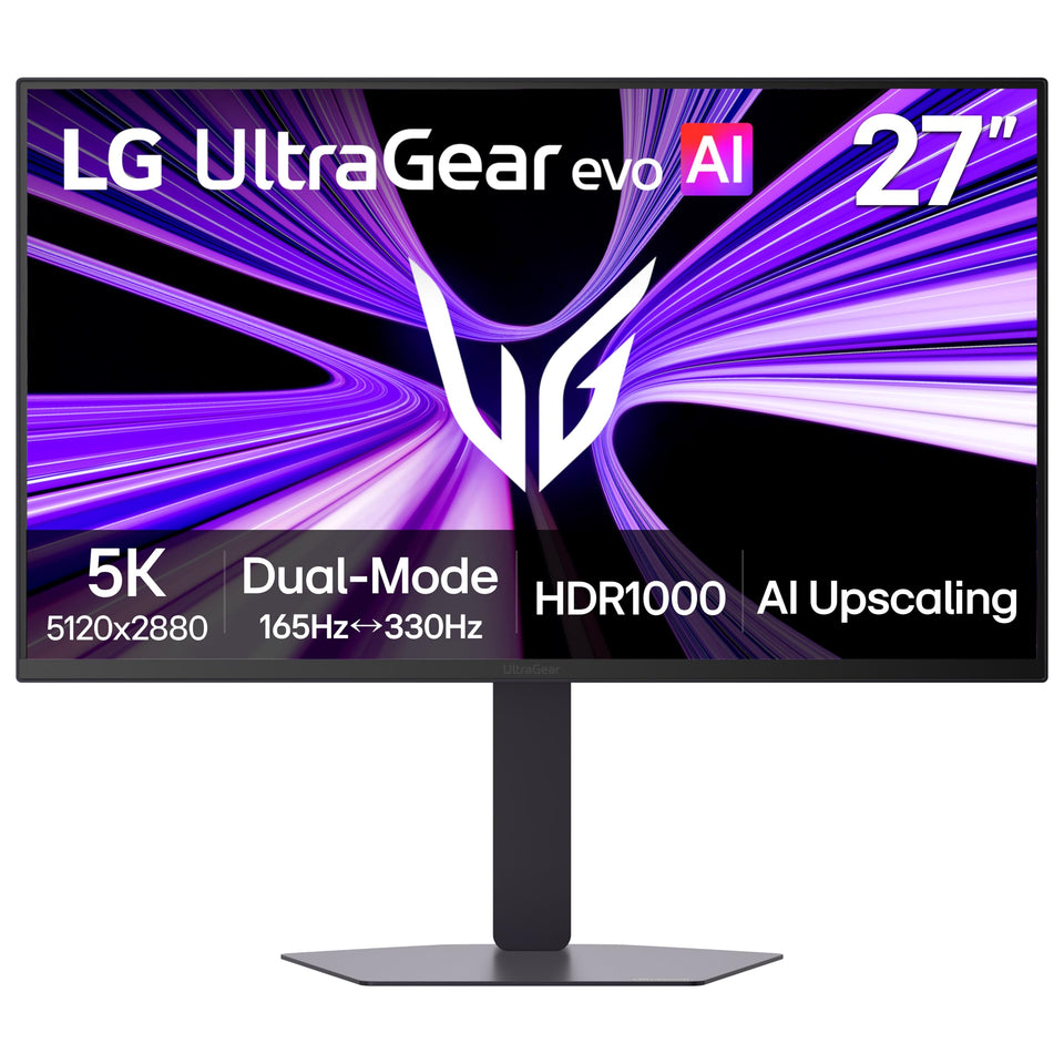 LG 27GM950B-B Ultragear evo 5K display delivers crisp, immersive visuals.