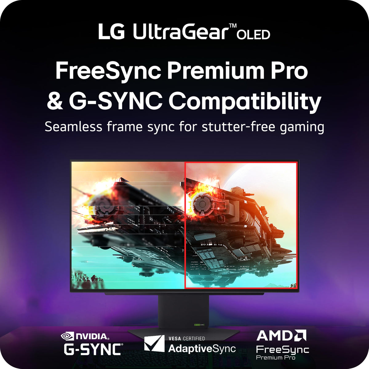 LG 27GX790A-B advanced gaming features improve visibility in dark scenes