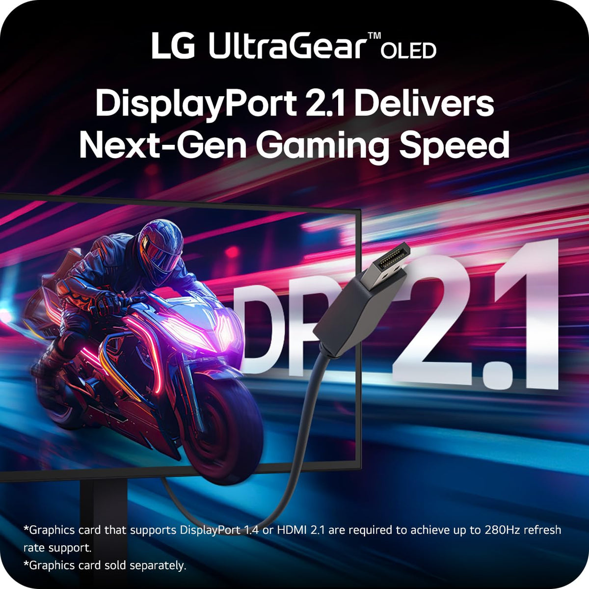 LG 27GX790B ergonomic stand allows height tilt and swivel.