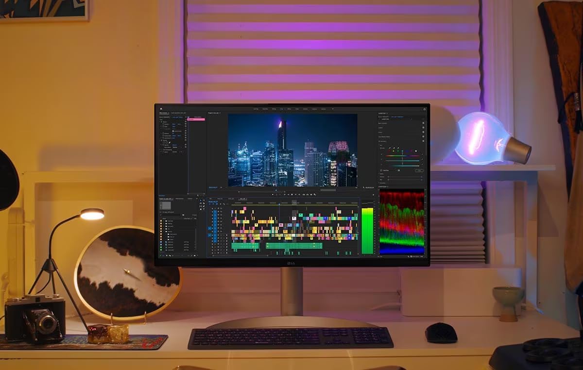 LG 27-inch UHD monitor HDR 400 display with vivid luminance example.