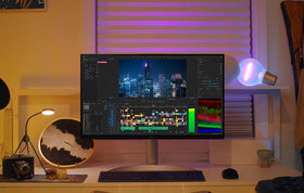 LG 27-inch UHD monitor HDR 400 display with vivid luminance example.