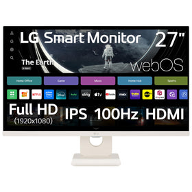LG 27U511SA-W front view with slim bezels for a clean desk setup