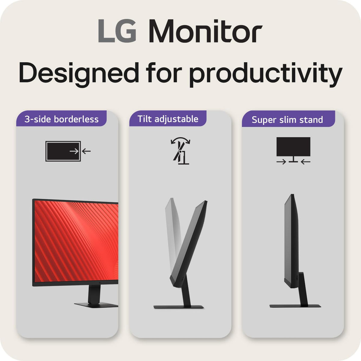 LG 27U631A-B with 100 Hz refresh enables smoother motion for gaming and scrolling.