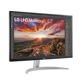 LG 27UP600-W color accuracy with DCI-P3 95% supports precise design work.