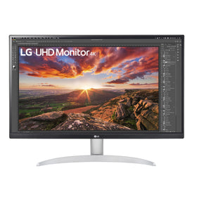 LG 27UP600-W 4K UHD clarity enhances photo and video editing with sharp detail.