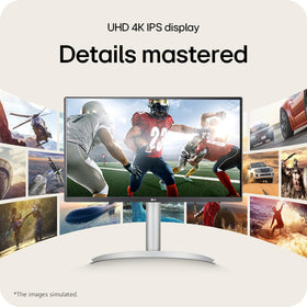 LG 27UP850K-W USB-C 90W PD for single-cable power and data.