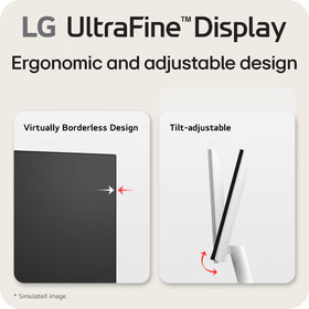 LG 27US500-W OnScreen Control enables quick workspace layout.