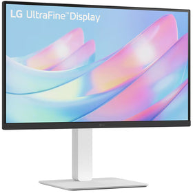 LG 27US550-W 300-nit brightness for clear text in bright rooms.