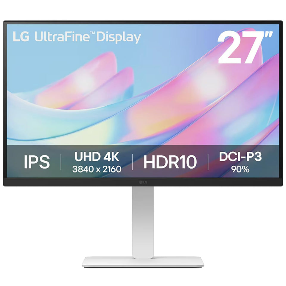 LG 27US550-W UHD IPS panel shows vibrant color from any angle.