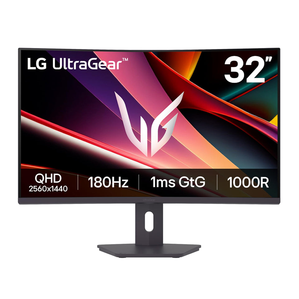 LG 32G600A-B Ultragear 32-inch curved display with immersive visuals and wide viewing comfort