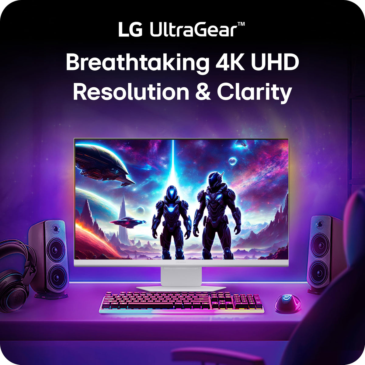 LG Ultragear 32G810SA-W displays 144Hz for smooth gaming action.