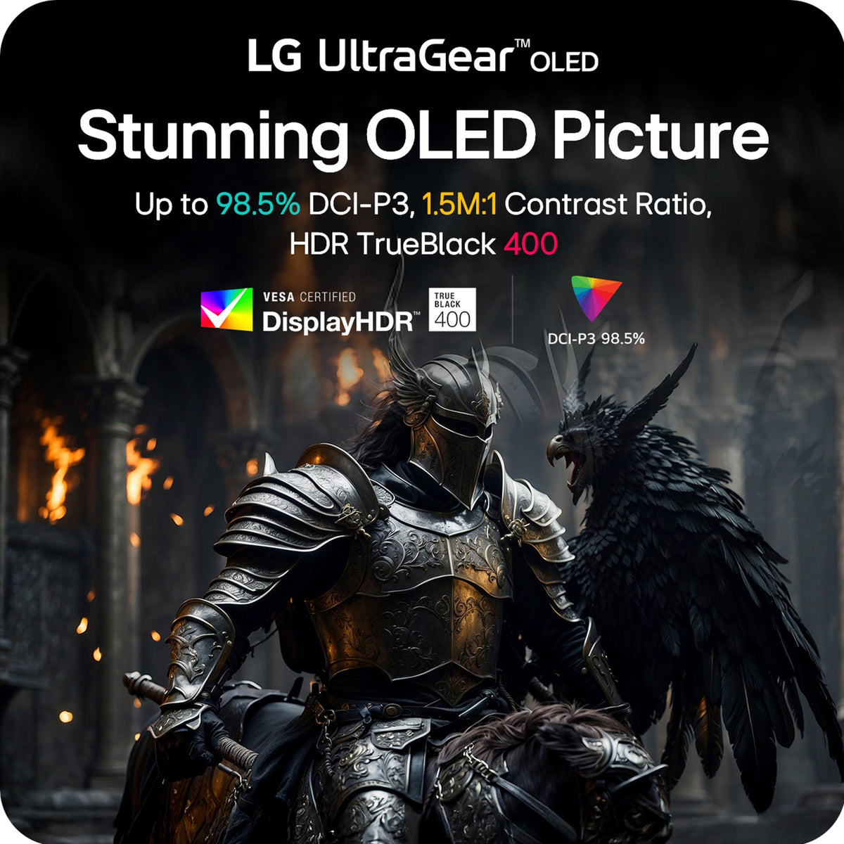 LG 32GX870A-B built-in speakers for immediate immersive audio