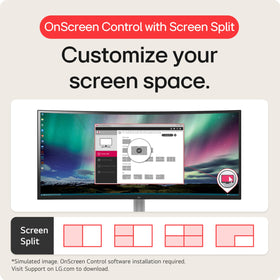 LG 32MR50C-B borderless design creates a seamless desktop setup.