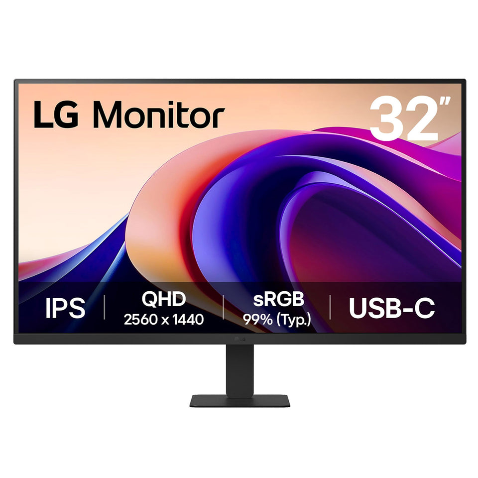LG 32U631A-B front view of the 32-inch IPS monitor for immersive work