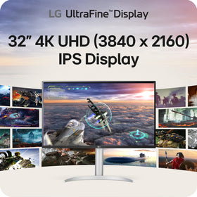 LG 32UP83AK-W HDR10 for richer colors and dynamic range in media viewing