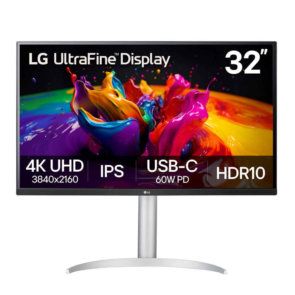 LG 32UP83AK-W ultrafine 4K IPS panel for crisp detail from any viewing angle