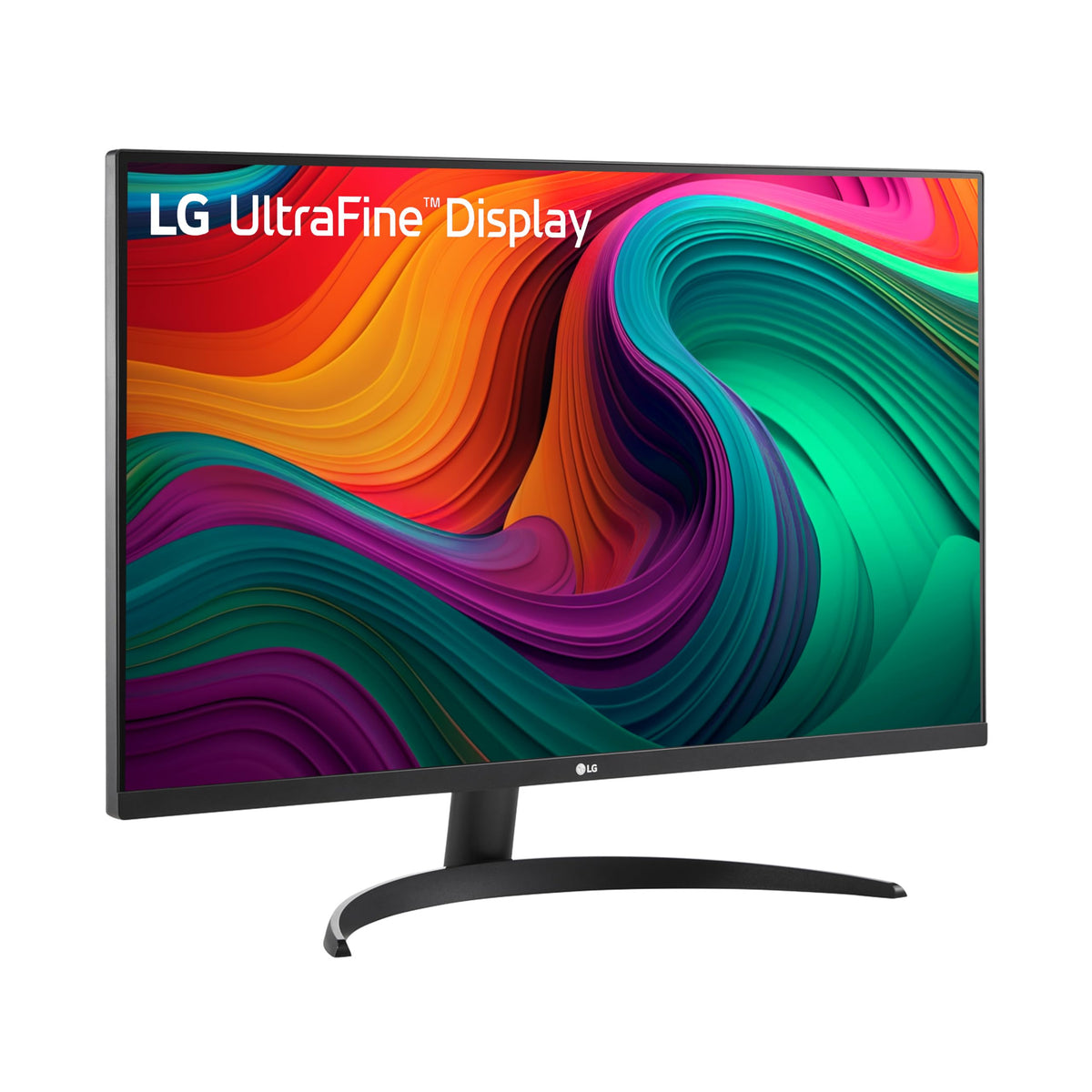 Ergonomic stand on LG 32UR500K-B adjustable for comfortable viewing angles