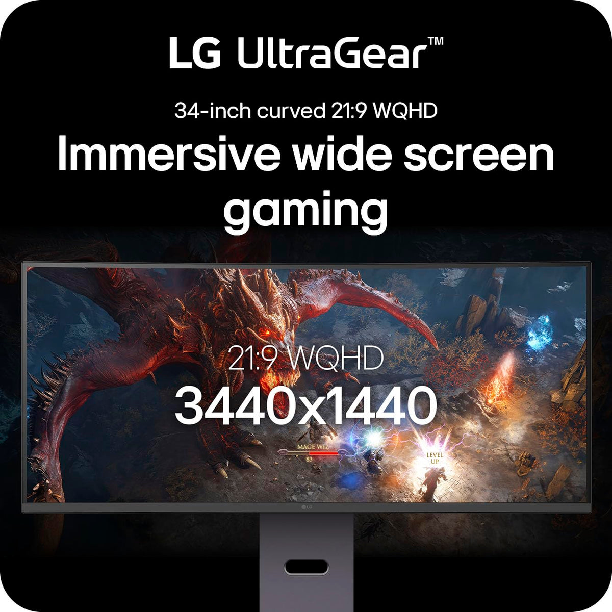 LG 34G600A-B UltraGear 1ms MBR for crisp motion