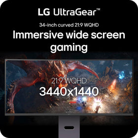 LG 34G600A-B UltraGear 1ms MBR for crisp motion