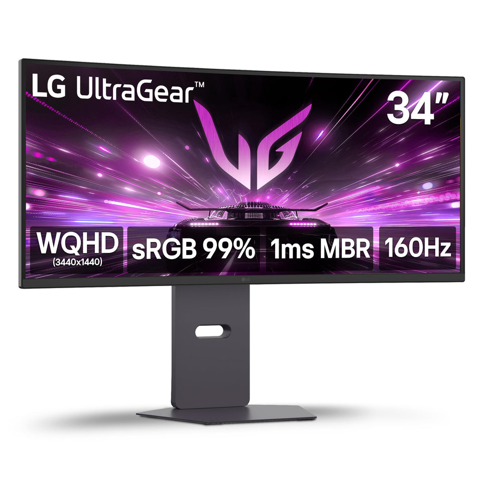 LG 34G600A-B UltraGear 34-curved display for immersive gaming