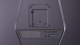 Adjustable stand with tilt, height, and swivel enhances comfort.