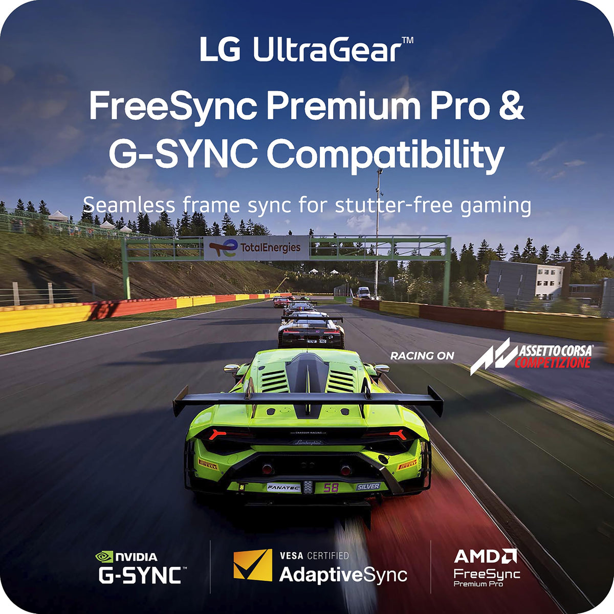 LG 34GX900A-B at 240Hz delivers ultra-smooth action for fast-paced games.