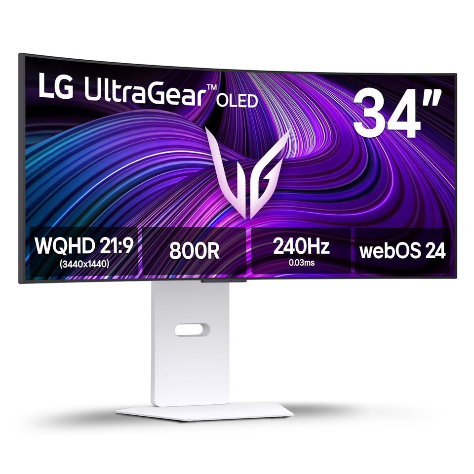 LG LG 34GX90SA-W Ultragear 34-curved display for immersive gaming sessions