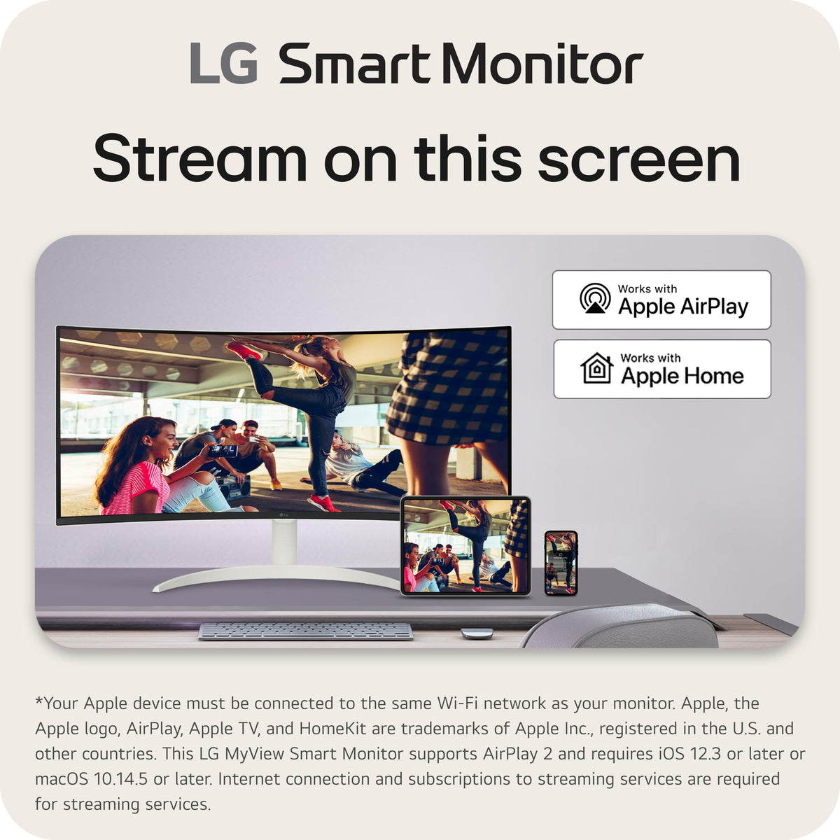 LG 34SR60QC-W HDR10 vivid colors for cinema and games