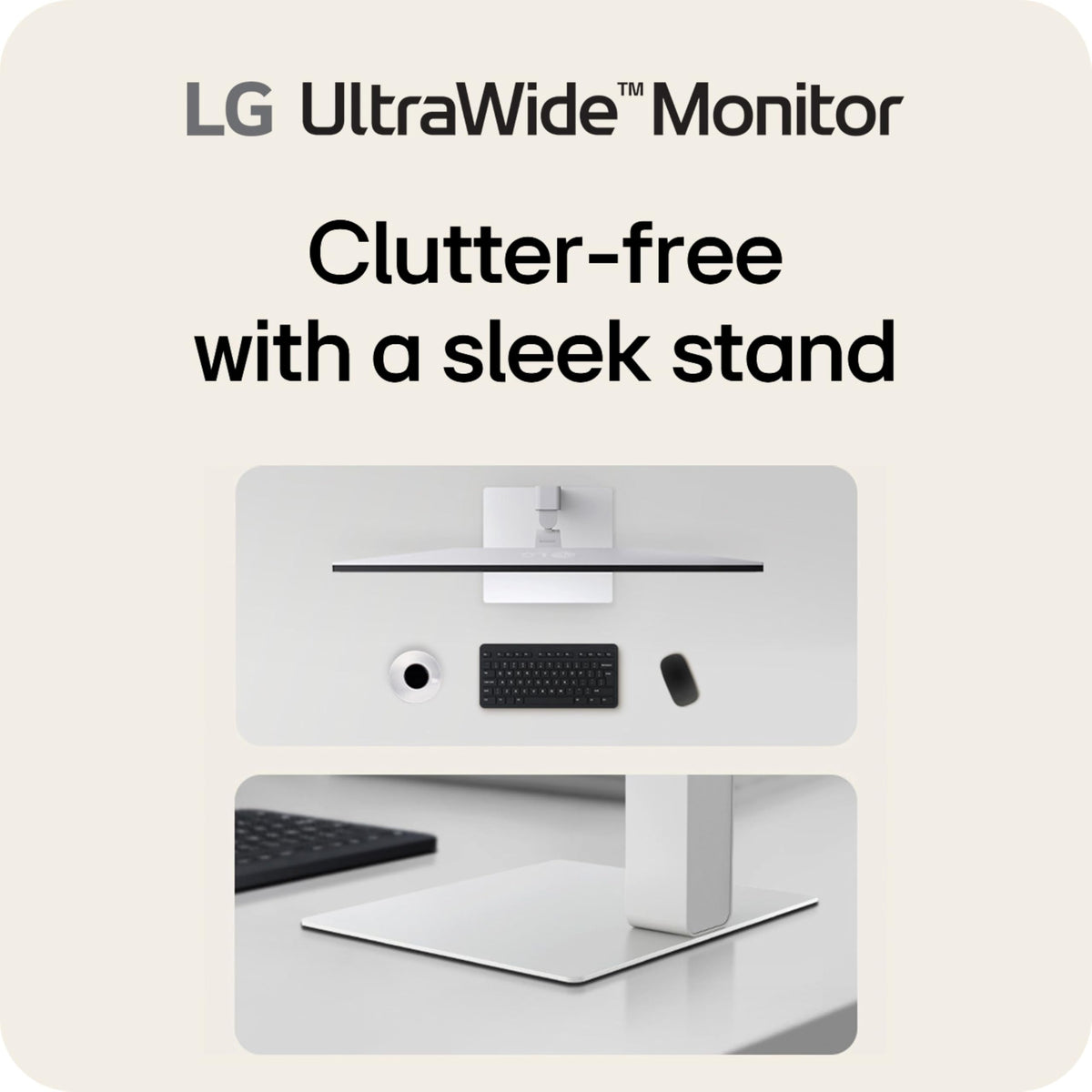 LG 34U530A-W Ergonomic tilt height and swivel for comfortable viewing