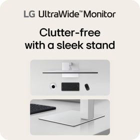 LG 34U530A-W Ergonomic tilt height and swivel for comfortable viewing