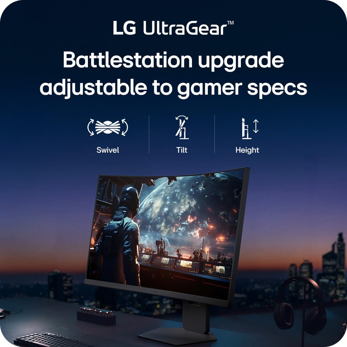 LG 37G800A-B slim bezel and adjustable stand for versatile setup.