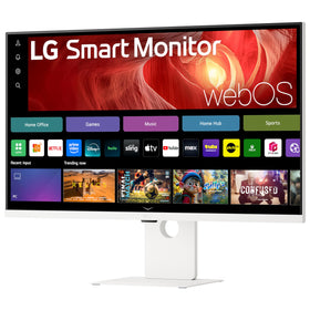 LG 37U730SA-W webOS home screen showcasing streaming apps and cloud gaming integration