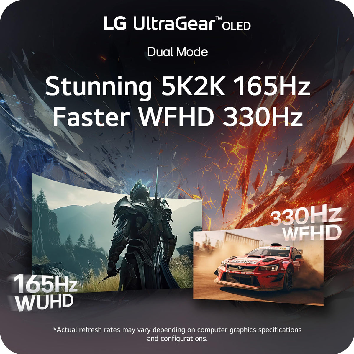 LG 45GX950A-B DisplayPort 2.1 and HDMI 2.1 provide high bandwidth connectivity.