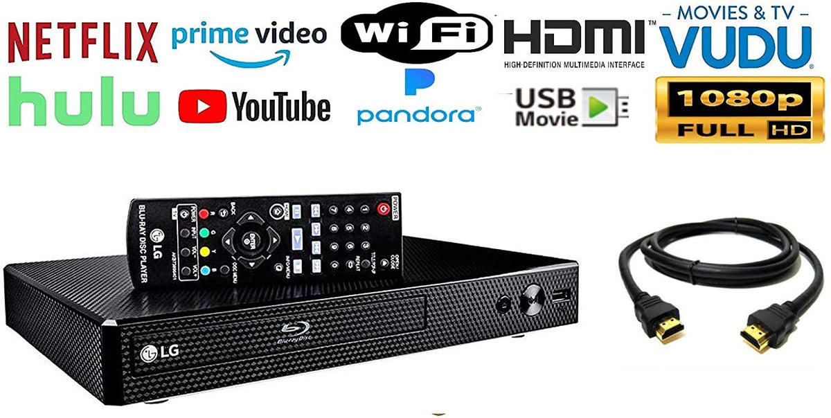 LG BP350 with built-in Wi-Fi streaming services for on‑demand viewing