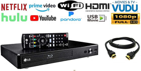 LG BP350 with built-in Wi-Fi streaming services for on‑demand viewing