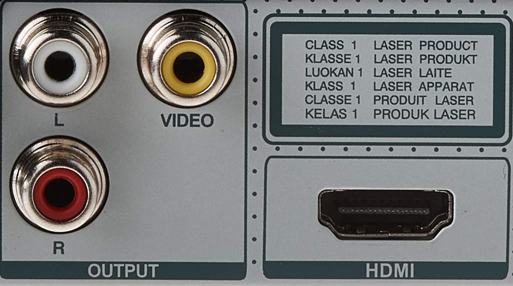 LG DVD player remote control included for easier operation from any seat.