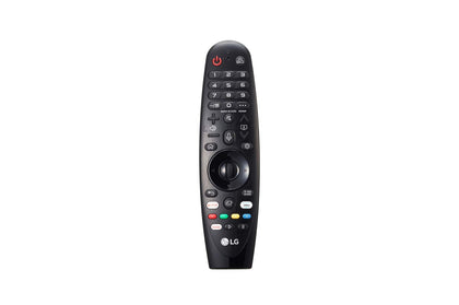 LG Magic Remote front view showing layout and easy access buttons, improving control