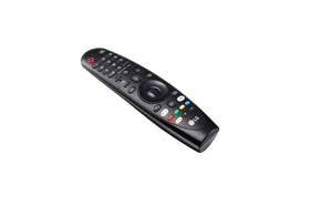 LG Magic Remote pointing at TV screen demonstrating cursor control and faster selection