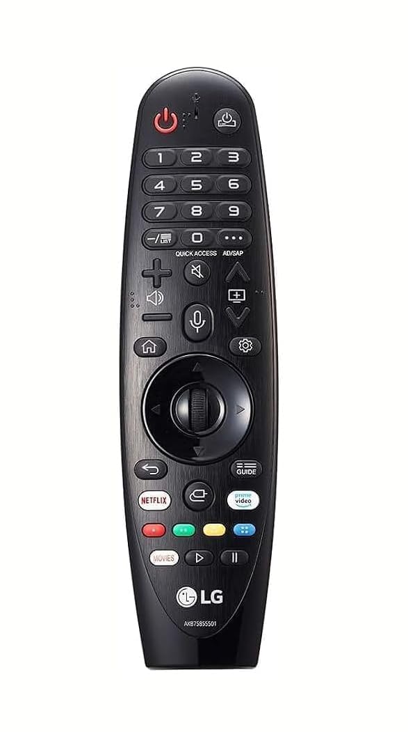 LG MR20GA front view showing buttons and Netflix hot key, easy streaming access