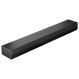 LG S20A soundbar front view showing compact profile and integrated design for TV setup