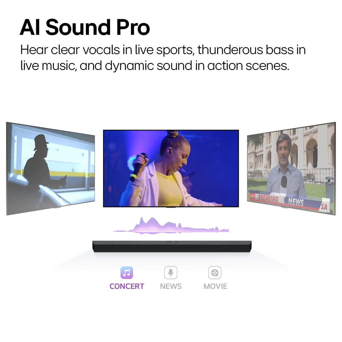 LG S40T Dolby Audio delivers rich, detailed soundtrack fidelity