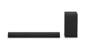 LG S40T WOW Interface shown with TV remote control convenience