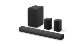 LG S40TR front soundbar delivering cinematic audio in a compact profile