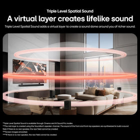 LG S70TY QNED synergy bracket compatibility enables flexible setup options.
