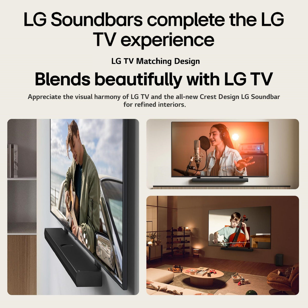 LG S70TY rear surround speakers expand the soundstage wirelessly for ambient effects.
