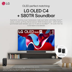 LG S80TR wireless subwoofer adding deep bass without cables