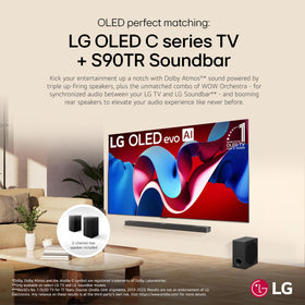 LG S90TR wireless rear speakers delivering true surround sound