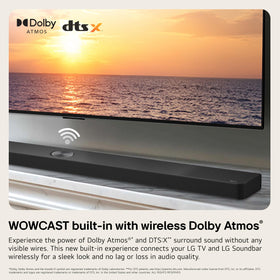 LG S95AR remote and WOW interface demonstrate unified TV and soundbar control