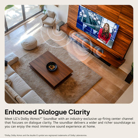 LG S95AR tv-synergy-setup shows synchronized volume and settings